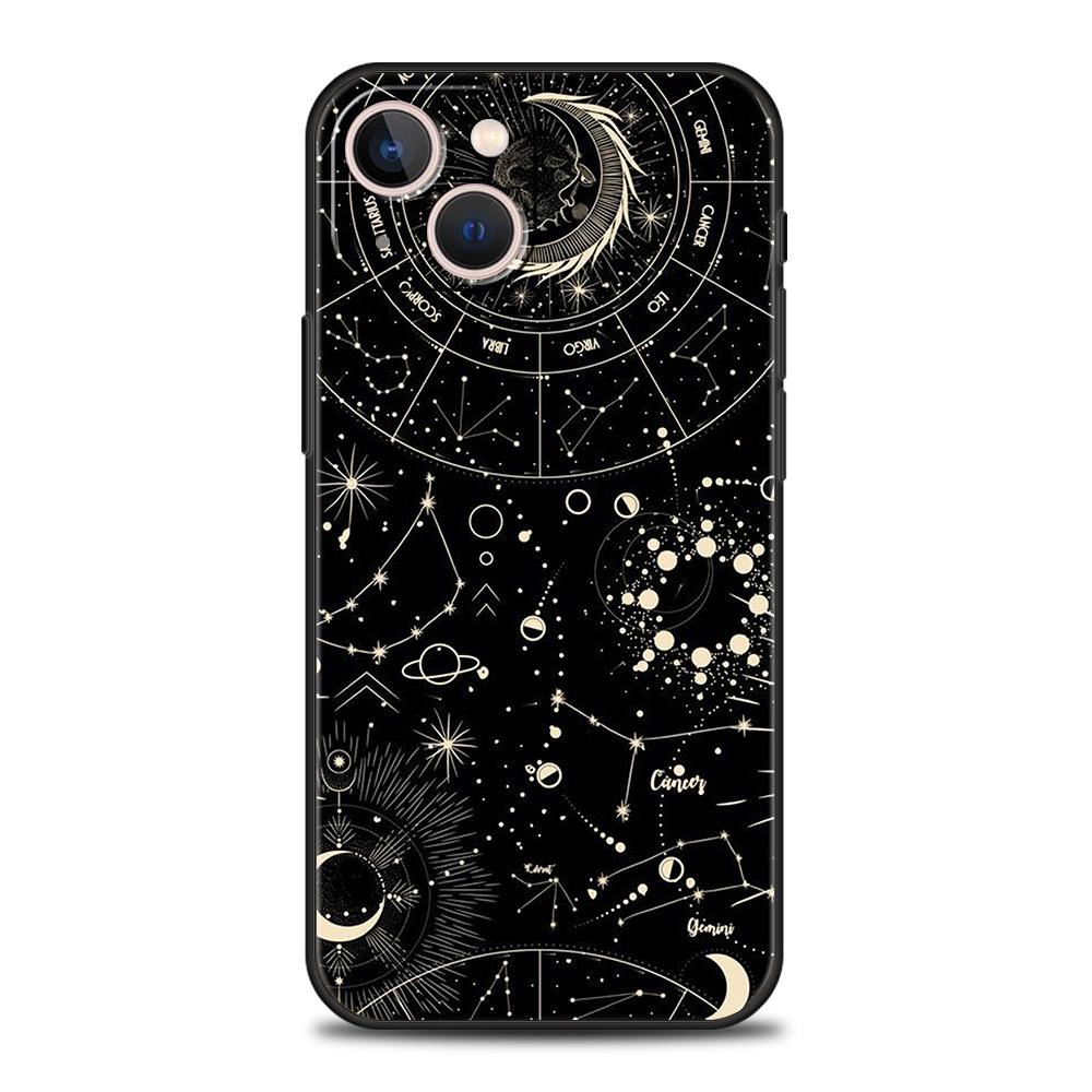 Applicable To IPhone16 Mobile Phone Case, New Couple Sun and Moon Mobile Phone Case.
