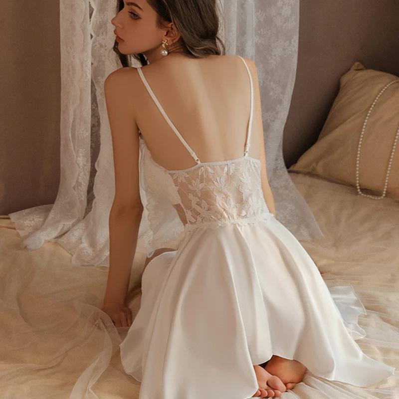 Pyžamový set Summer Sleeping Dámská Butterfly Mesh Mesh Košíčky podprsenky Sexy pyžamo