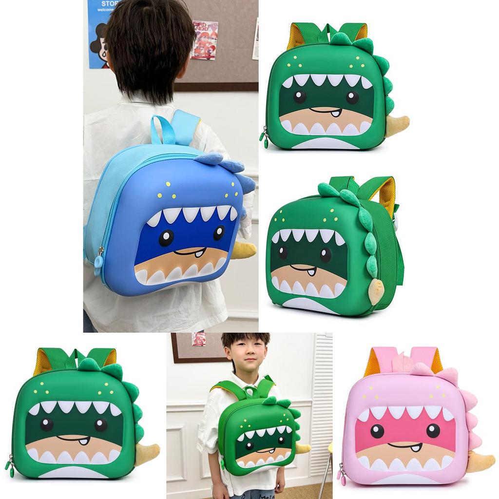 Toddler Dinosaur Egg Shell Backpack With Red Green Pink Colors For Education And Travel