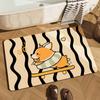 Diatom Mud Cartoon Non-slip Bathroom Bathroom Floor Mat, Water-absorbing and Dirt-resistant Door Floor Mat