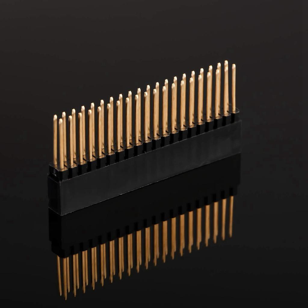 ABBY-24PCS,2X20(40 Pin) Extra Tall Female 0.1 Inch Pitch Stacking Header For Raspberry Pi A+/B+/Pi 2/Pi 3 Extra Tall Header