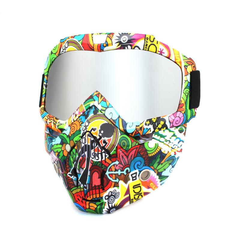 Retro face masks, goggles, off-road motorcycles, racing goggles, outdoor cycling glasses, skiing