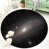 3D Blue The Earth Round Rug Universe Cartoon Room Decoration Bedside Living Room Carpet Boy Study Chair Mats Antiskid Lounge Rug