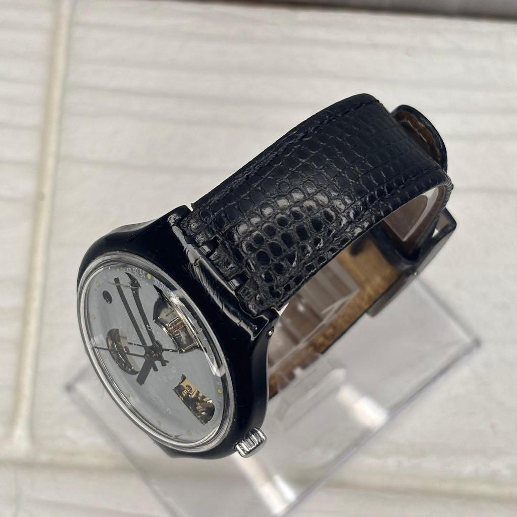 Used Rare Swatch BLACK MOTION first generation automatic 1991
