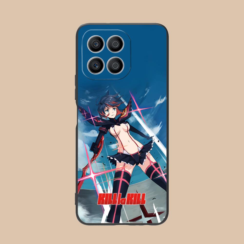 La Kill Ryuko Matoi Phone Case for Honor 90 80 70 60 50 30 20 10 9 8 7 Pro S SE Lite 5G Black Smartphone Cellphones Cover
