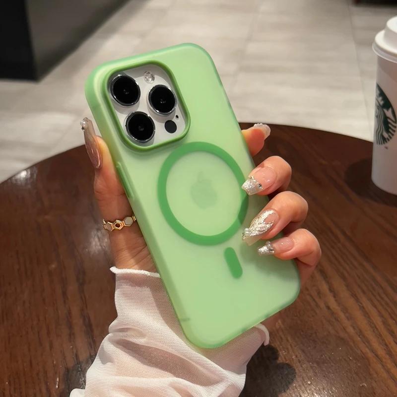 

Transparent Matte Phone Case For For Iphone 11 12 13 14 15 16 Pro Max Plus Soft Silicone Magnetic Bumper Cases Cover For iPhone 14Plus