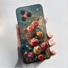 Printing Pattern Case For ZTE Blade A76 4G Z2474 Soft Silicone Black Shell Cover Cute Flower Cartoon Casing