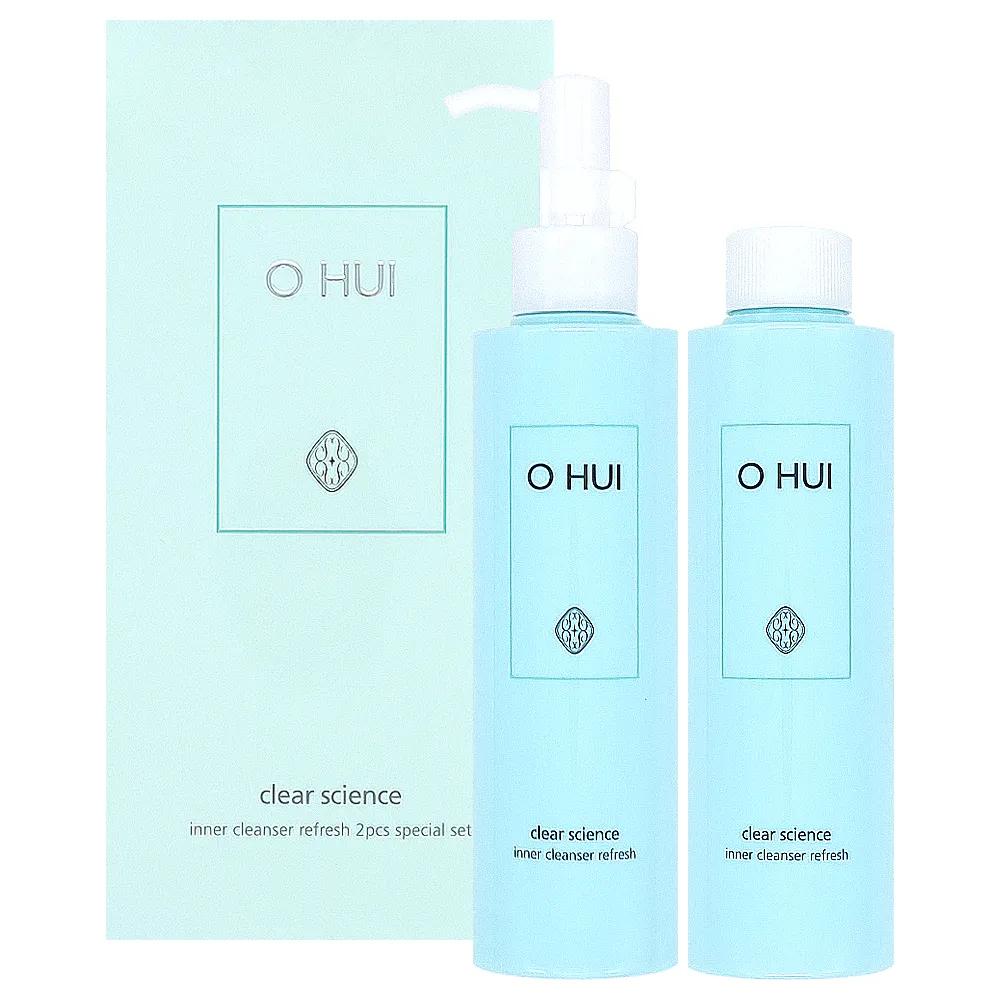 OHUI CLEAR Science Inner Cleanser 200ml Refresh 2-Piece Set Hypoallergenic Feminine Wash