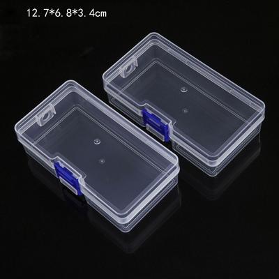 Square Plastic Transparent Storage Box Jewelry Beads Container Fishing Tools Accessories Box Small Items Sundries Organizer Case