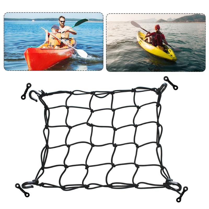 1pcs Surfboard hook mesh bag storage Paddle board kayak luggage encryption mesh inflatable boat latex stretch rope