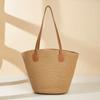 Straw bag women's summer bag fashion tote bag large capacity woven bag bucket bag women's bag