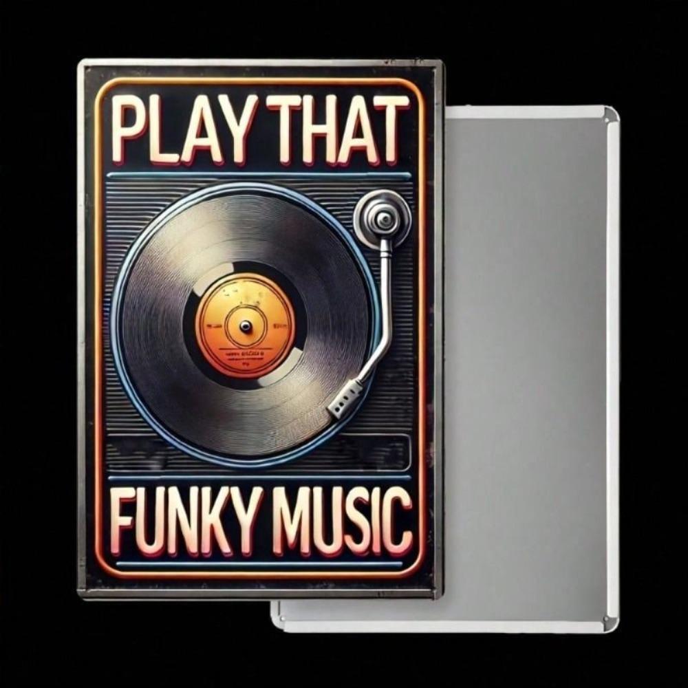 Retro Musik Schallplatte Metall Poster Wanddeko für Wohnzimmer
