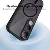 KEYSION Magnetic Phone Case for VIVO V50 Lite Silicone+PC Matte Translucent Clear Shockproof Back Cover for VIVO V50 Lite 5G
