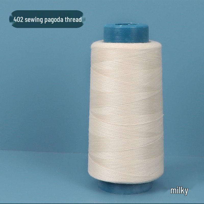 402 Polyester Thread: Black & White Sewing Thread for Hand Needlework and Household Sewing Machines