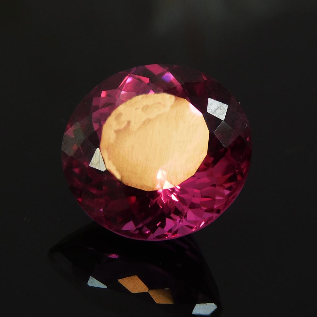 Natural 17.35 Ct Pink Ruby Round Cut Loose Gemstone Earing Size