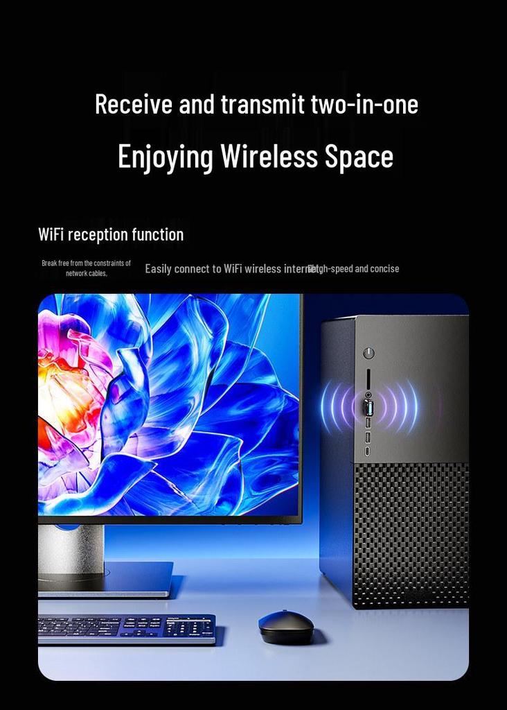 Mountain Lake WiFi6 USB Wireless Network Adapter – Gigabit, Plug & Play for Laptops