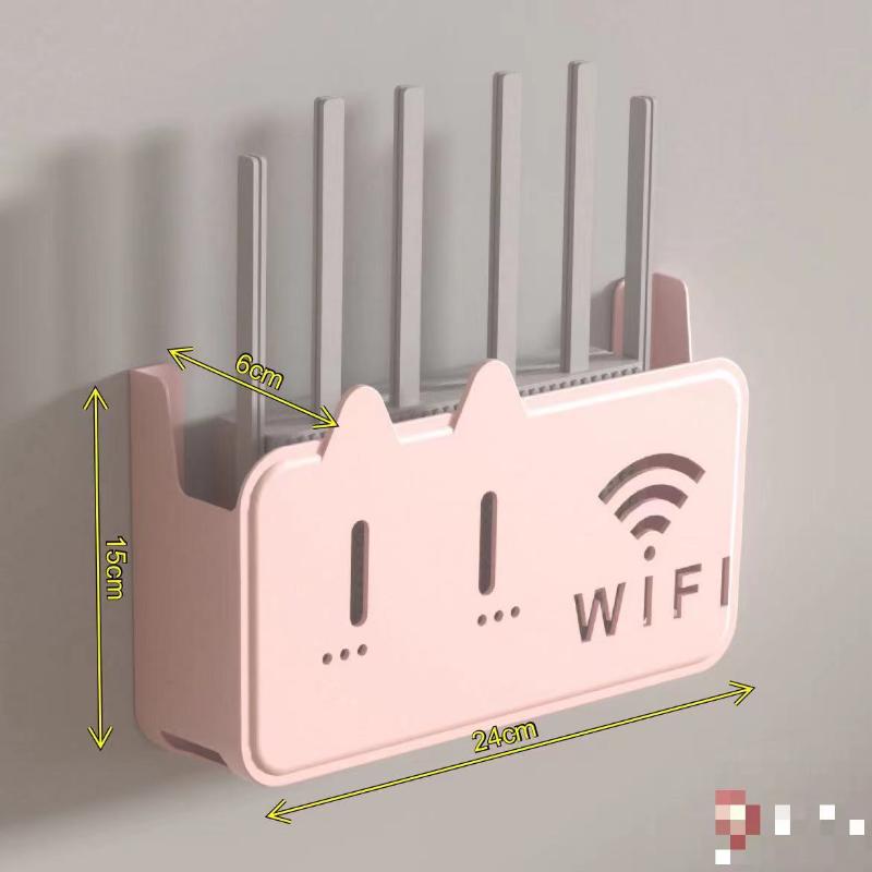 Étagère de routeur Wifi sans fil, boîte de rangement murale à suspendre, boîte de rangement en plastique ABS, support d'alimentation de câble, boîte de rangement, décoration de la maison