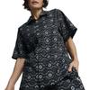 PUMA SS24 NEW PREP AOP WOVEN SHIRT Men's Black 627953-01