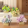 Flower Bouquet Constructor Blocks Home Decoration Flowers Building Block Toy Assembly Toy Birthday Gift for Children Girl Adults