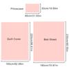 1Set Pillowcase Anti-slip Bed Cover Mattress Cover Disposable Bed Sheets Set of 3 Quilt Covers With Elastic Band