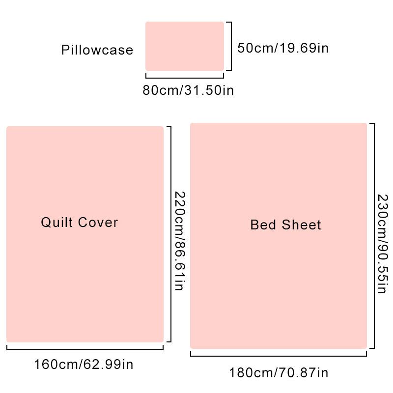 1Zestaw Poszewka Antypoślizgowy Pokrowiec na Łóżko Pokrowiec na Materac Jednorazowe Prześcieradła Zestaw 3 Poszwy na Kołdrę Z Gumką