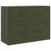 VidaXL Olive Green Buffet 99x39x73 Cm Steel, Cabinet, Cupboard, Highboard, Sideboard, Storage Cabinet, 841797