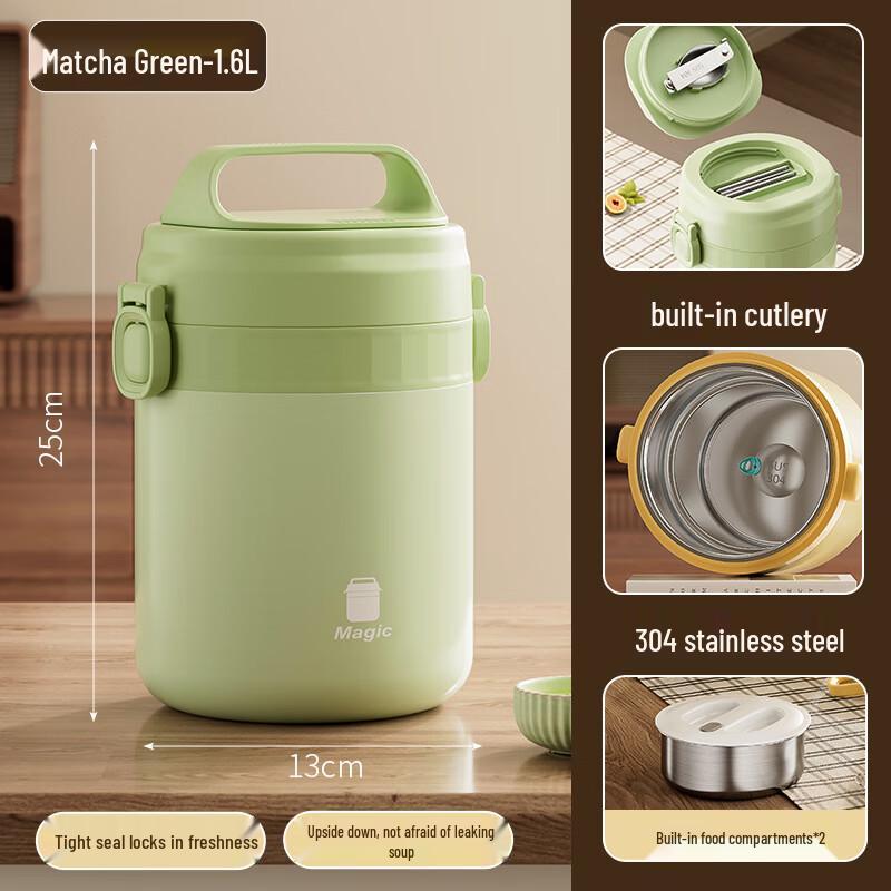 ZhiShi 304 Stainless Steel Multi-Layer Insulated Lunch Box