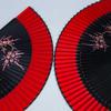 Si Yi Tang handbemalter roter Seidenfächer für Damen - Zhao Yuan Tanzdesign