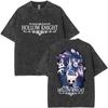 Summer Hot Sale 2026 Game Hollow Knight Washed T Shirt Men Women Vintage Top Hip Hop Streetwear Oversized Tshirt Short Sleeve Casual Clothing