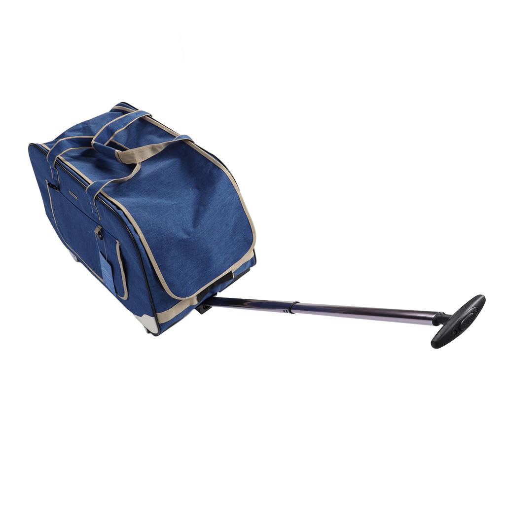 Rollende Haustiertransportbox Atmungsaktives Netz Faltbare Katze Hund Reisetasche mit Abnehmbaren Rädern für Innen