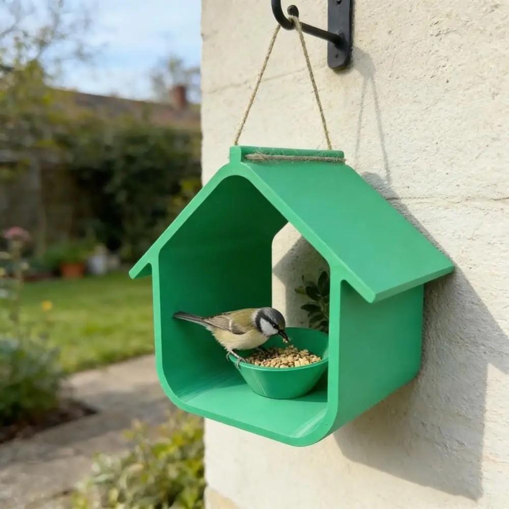 Plastic Hanging Bird Feeder Weatherproof Bird Feeding Station Bird Feeder House Terrace