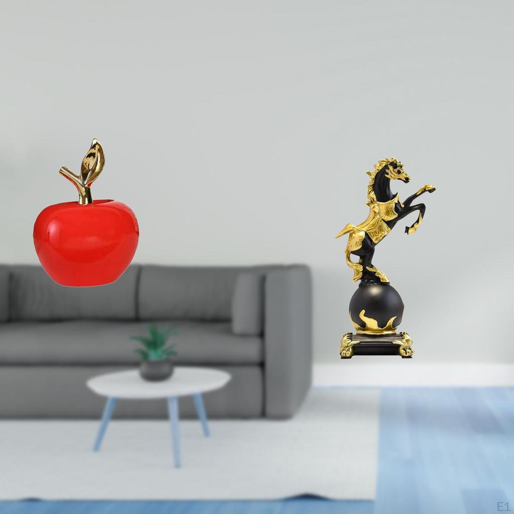 Ceramic And Horse Figurine Modern Statue Ornament Simulation Artwork for Home Decoration Tabletop