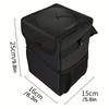 Waterproof Car Trash Can, Car Accessory Organizer, Car Storage Pocket, Closable and Portable