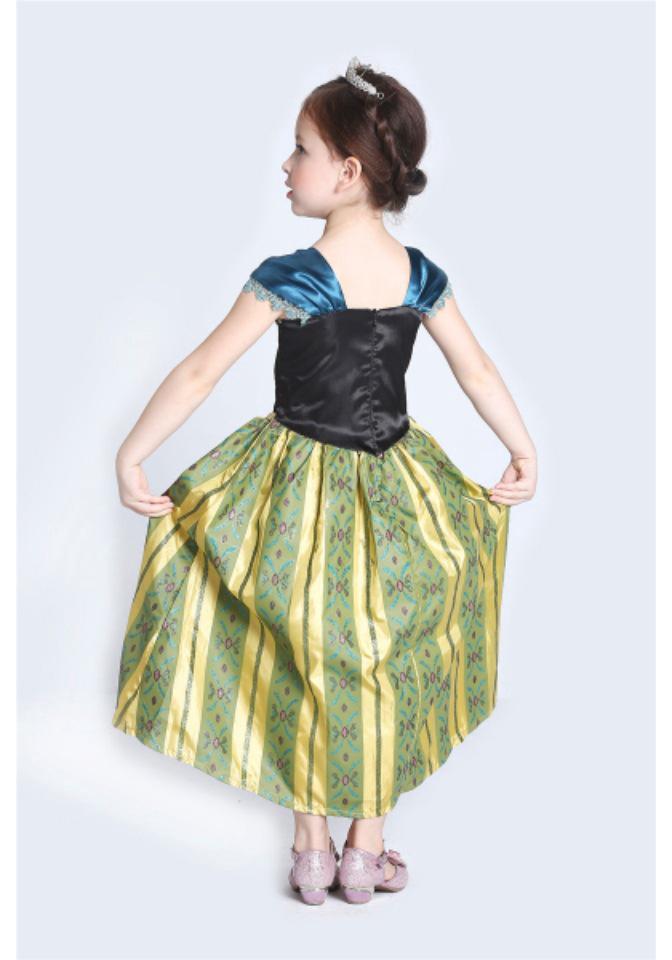 Kids' European & American Frozen Anna Princess Dress - Christmas Performance Costume