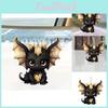 Acrylic Cartoon Trendy Black Dragon Hanging Ornament Unique Car Design Accessory