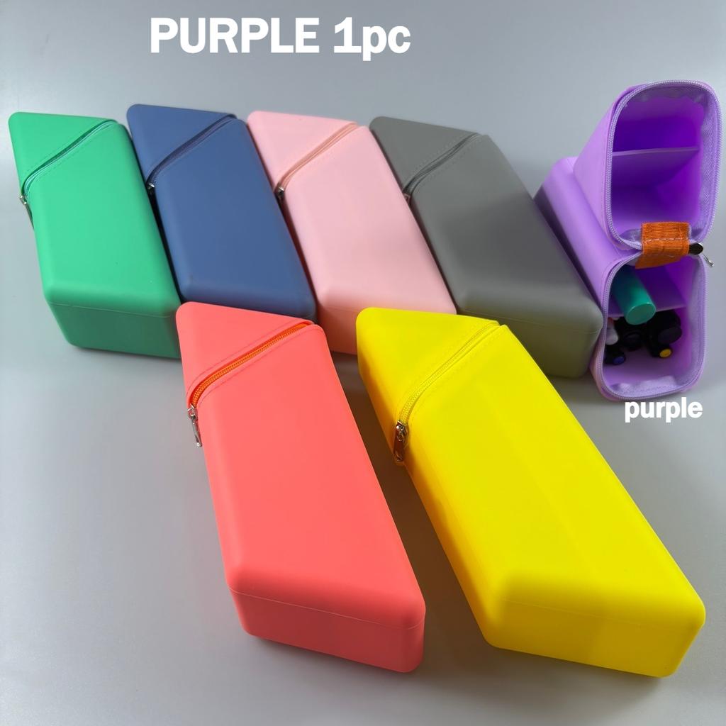 Creative Hollow-Out Soft Silicone Pencil Case, Large-Capacity Pencil Box, Retractable Pencil Pouch, Pen Holder, Stationery Bag