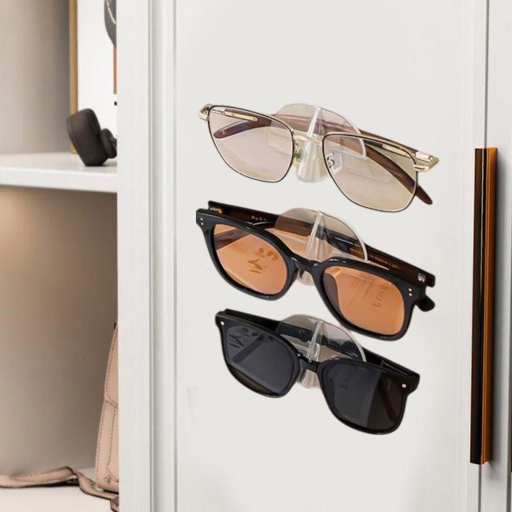 10Pcs Wall Mounted Sunglasses Storage Rack Clear Glasses Display Rack Glasses Storage Rack Office