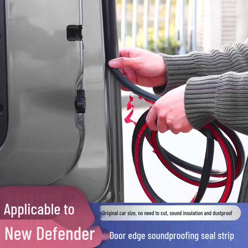 Резиновая уплотнительная полоса для дверей Land Rover Defender 2020-2024 - Звукоизоляционная и пылезащитная Land Rover Defender 110