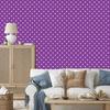 Hearts Wallpaper Purple, White and Lavender 50x1000