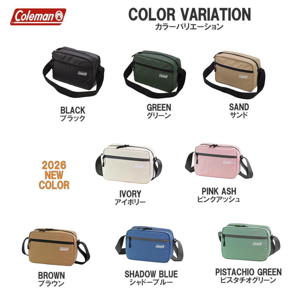 Etsumi Coleman Camera Coleman Mini Shoulder Bag Pocket 2 Black & Bag, 3.6L [Back & Dividers] VCO-8766