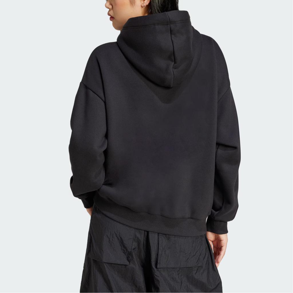 Adidas Moon Boot Hoodie Black Women Streetwear IY8044