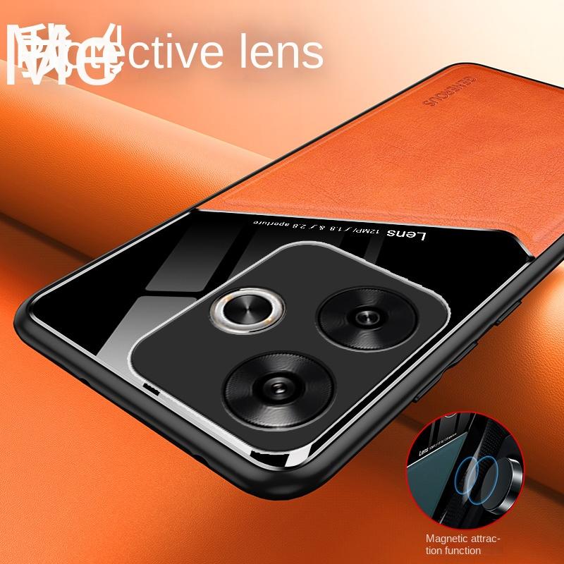 For Xiaomi POCO F6 Pro Case Luxury Soft Leather Texture Magnetic Protective Back Cover Case For Xiaomi POCO F6 F6Pro Phone Shell