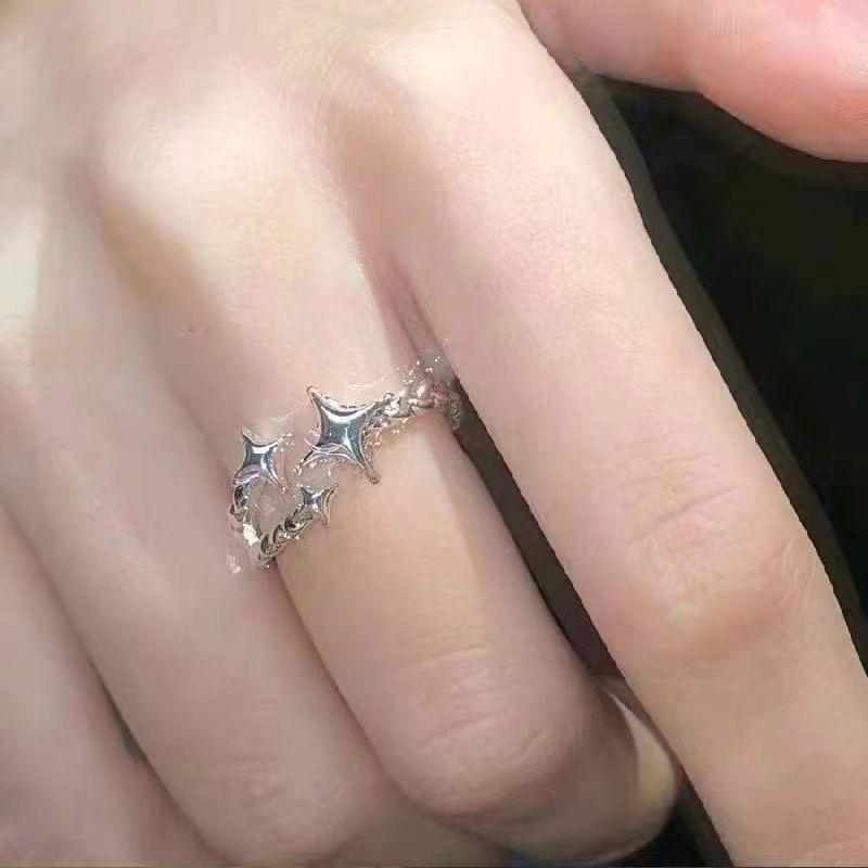 Star Ring Female Niche Original Design Adjustable Opening Mango Star Ring Cold Wind Gift for Girlfriend and Girlfriend