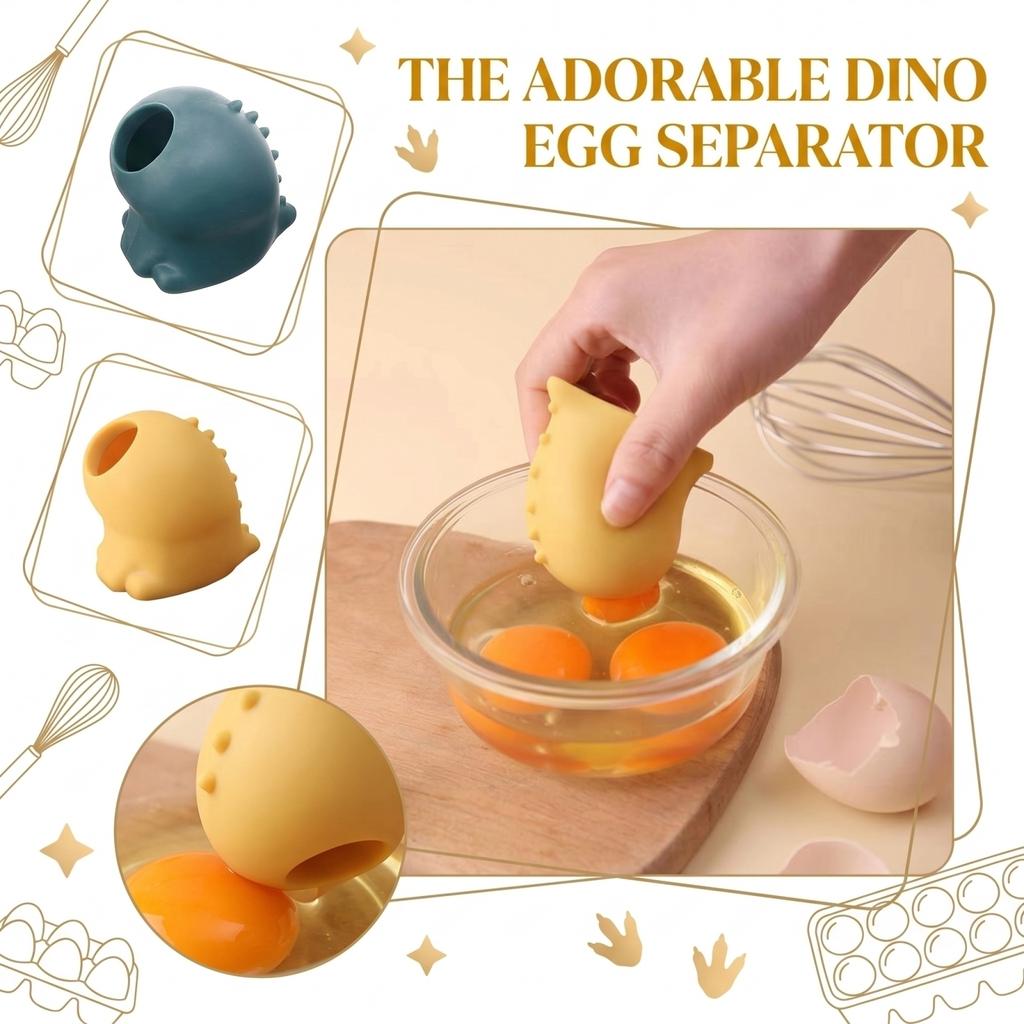 Egg Yolk Separator Kitchen Tool Silicone Egg Separator for Home Baking Cooking Egg White and Yolk Separation Device