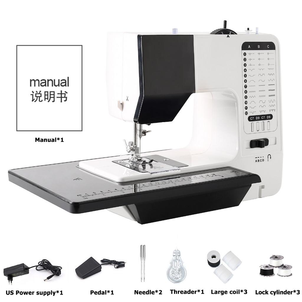 

Бытовая мини-швейная машина 38 стежков Швейная машина с приставным столиком 220 В Швейная машина 38 Stitches