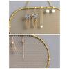 Hanging Earring Holder Wall Mounted Jewelry Organizer Earring Holder Grid Shape Display Earring Organizer