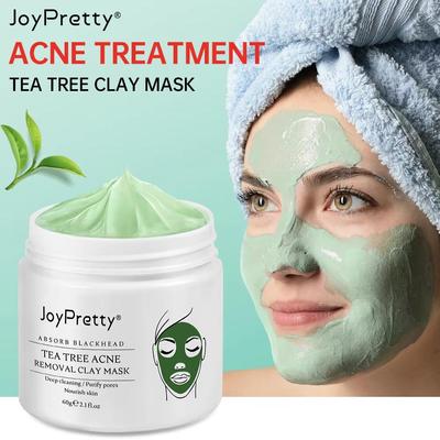JoyPretty Tea Tree Facial Cleansing Clay Mask Shrink Pore Akne-Behandlung für Gesichtspflegeprodukte
