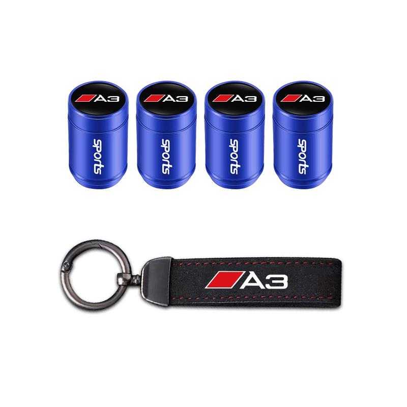 Car Tire Wheel Valve Caps Cover/Car Key Chain Ring Keychain For Audi A3 A4 A5 A6 A7 A1 A2 A8 Q1 Q2 Q3 Q4 Q5 Q6 Q7 Q8 TT RS3 RS7