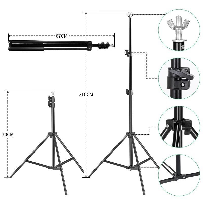 Black Scorpion Adjustable Photography Backdrop Stand
