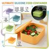 Silicone Food Container,Microwave & Dishwasher Safe, Temperature Resistant (-40°C To 230°C), Food Storage For , Dips, Snacks